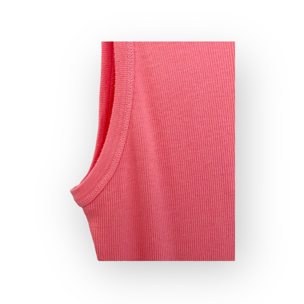 new Splendid ✶ Classic Micro Modal Ribbed Rib Tank Top ✶ Coral Hot Pink ✶ Large - Picture 9 of 16